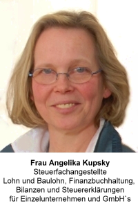 Steuerfachangestellte Frau Kupsky
